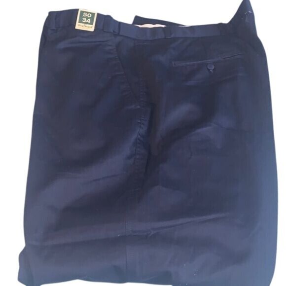 WearGuard Mens Navy Blue Work Pants Size 50x34 Cotton/Polyester Durable Construc - Picture 4 of 10